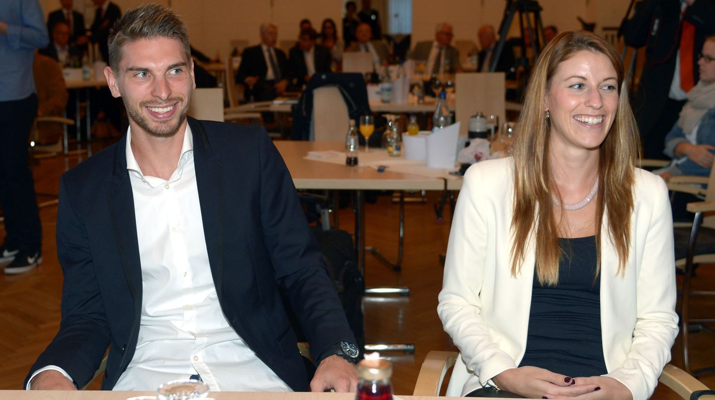 Ron-Robert Zieler und Lisa-Marie