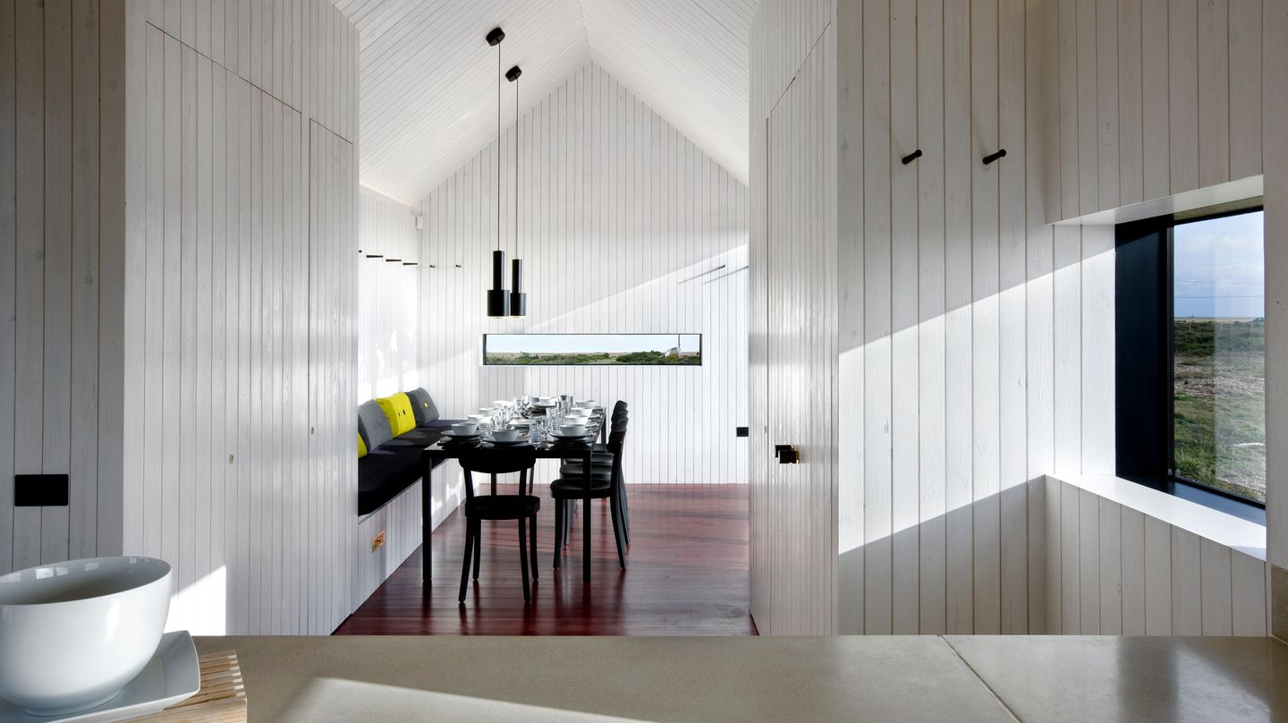 Schöner Wohnen Ferienhäuser Shingle House Die Innenansicht des Shingle House