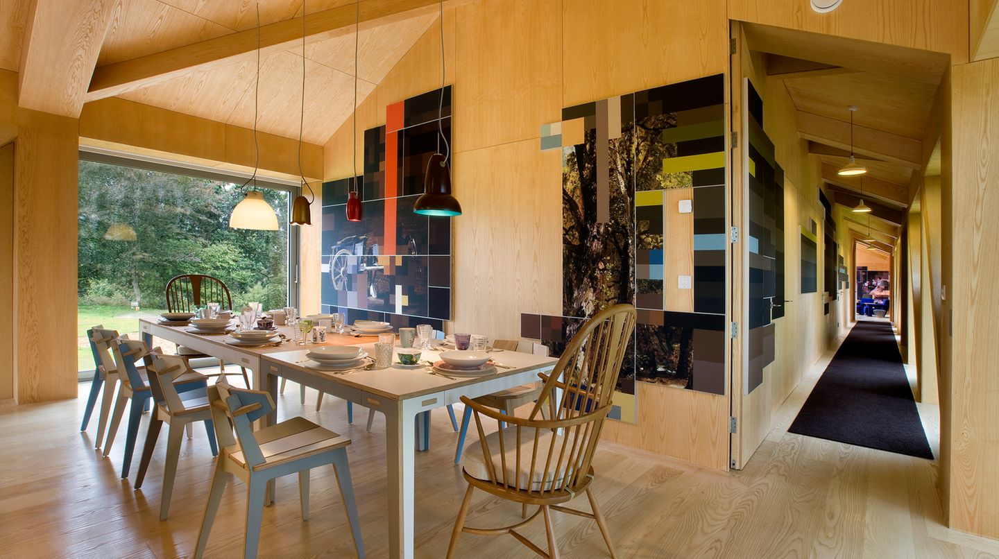 Living Architecture Schöner Wohnen Die Innenansicht des Balancing Barn.