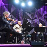 Obwohl es erst zwölf Uhr ist als das "Krinis Quartetta" am Freitag Mittag die Bühne betritt ist das Avalon-Zelt bereits gut gefüllt.   Die frühen Besucher lauschen andächtig und applaudieren frenetisch. Die Zugabe nach einer Komposition von Jimi Hendrix scheint wie eine Hommage an Roskilde und die Festival-Kultur im Allgemeinen.