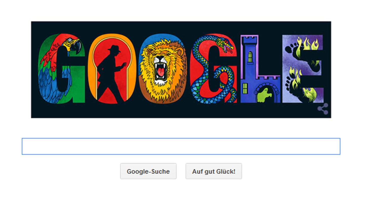 Ganz im Stile ihrer "Die drei ???"-Cover: das Google Doodle für Aiga Rasch