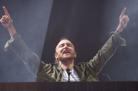 David Guetta bei seinem Auftritt auf dem The New Look Wireless Festival in London