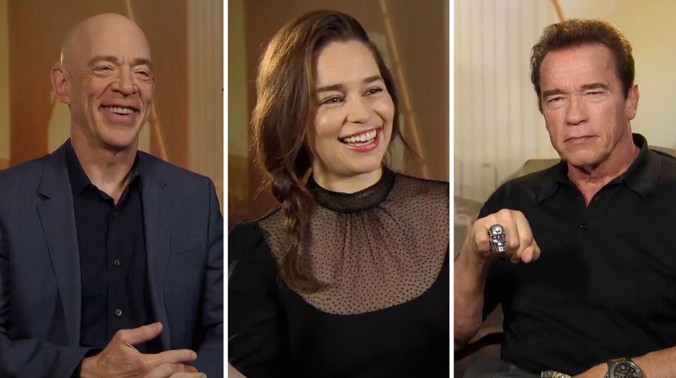 Die "Terminator Genisys"-Stars beim exklusiven Interview in Berlin.
