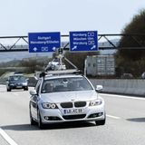 Ein Bosch-Prototyp probt das automatisierte Fahren