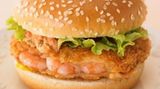 Burger mit Shrimp-Filet