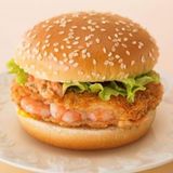Burger mit Shrimp-Filet