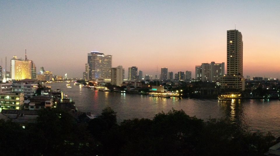 Bangkok bei Nacht Sonnenuntergang in Bangkok