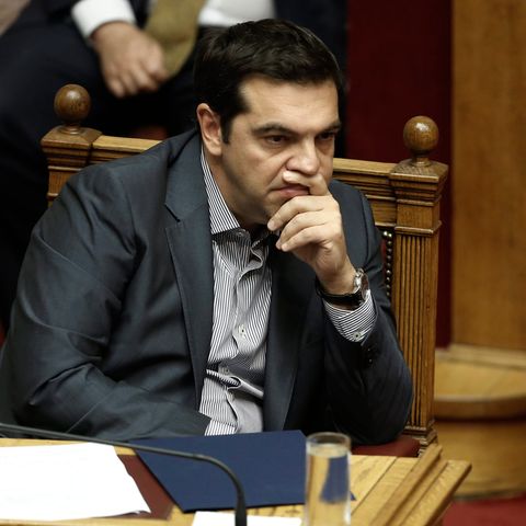 Alexis Tsipras während einer Abstimmung im griechischen Parlament