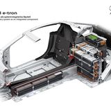 Audi hat bei den Akkus des R8 e-tron die Energiedichte von 84 auf 152 Kilowattstunden pro Kilogramm erhöht