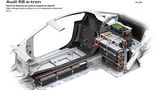 Audi hat bei den Akkus des R8 e-tron die Energiedichte von 84 auf 152 Kilowattstunden pro Kilogramm erhöht
