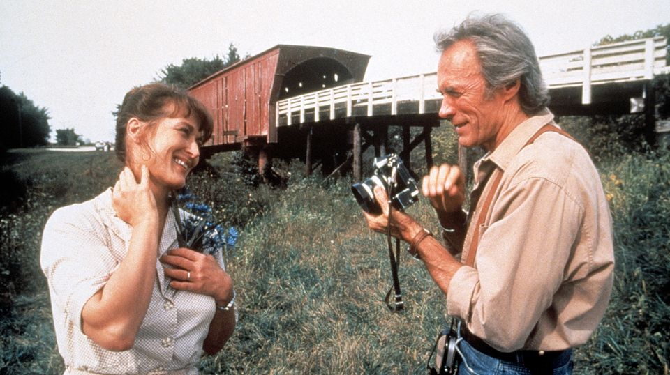 Meryl Streep und Clint Eastwood im Film "Die Brücken am Fluss" Meryl Streep und Clint Eastwood im Film "Die Brücken am Fluss" aus dem Jahr 1995