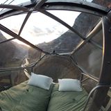 Doppelbett in einer Koje