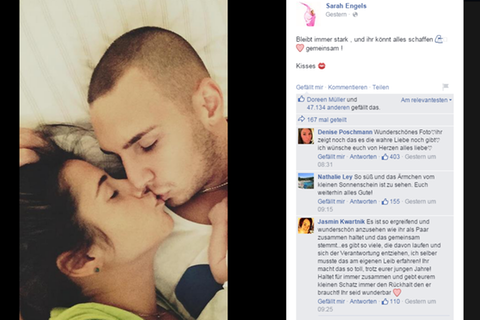 Pietro Lombardi und Sarah Engels mit Sohn