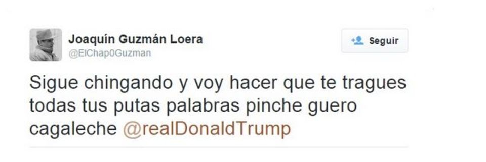 Tweet von @ElChapOGuzman