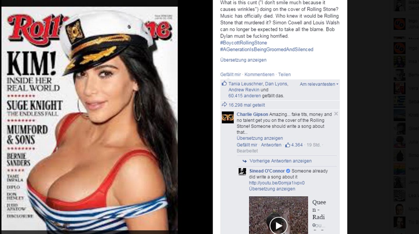 Kim Kardashian auf dem Rolling Stone