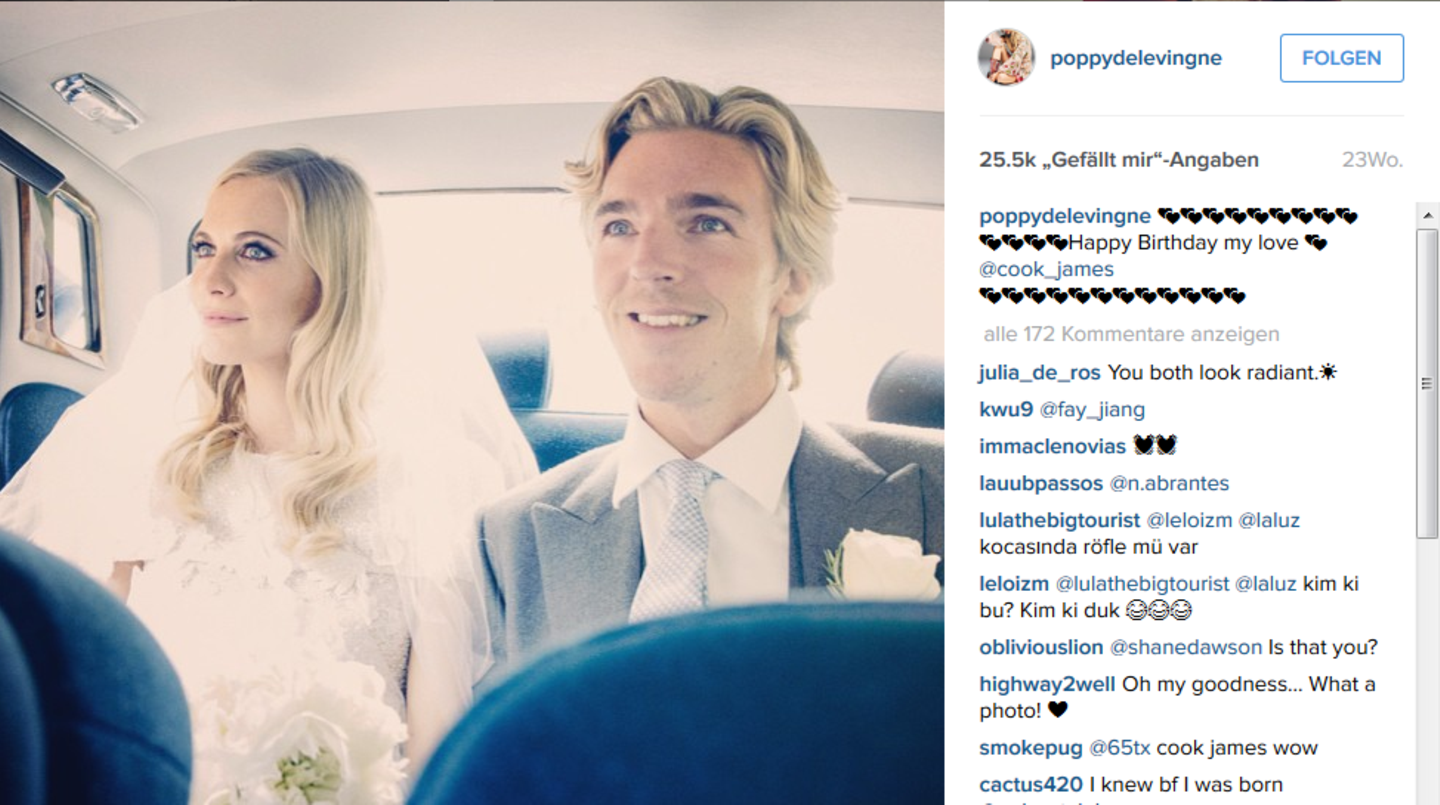 Ihre Schwester Poppy Delevingne heiratete im Mai 2014 den Raumfahrtunternehmer James Cook.