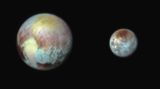 Pluto und sein größter Mond Charon