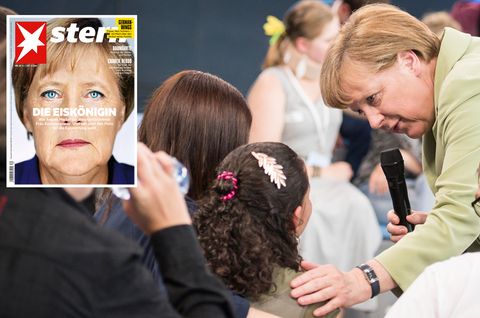 Angela Merkels Reaktion auf das weinende Flüchtlingsmädchen Reem wird im Netz mittlerweile hitzig diskutiert.