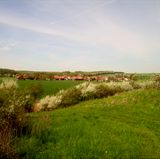 Blick auf das Dorf Kelze