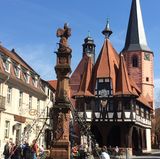 Das alte Fachwerk-Rathaus von Michelstadt