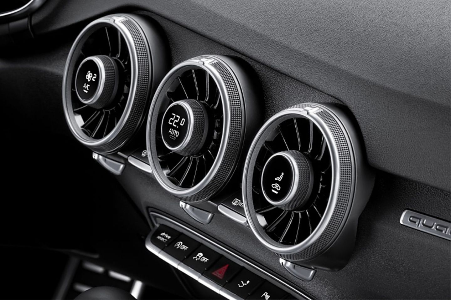 Die Belüftungsdüsen sind nicht so fummelig, wie beim Audi A3