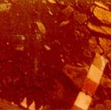 Steinige Oberfläche der Venus - fotografiert von der Sonde Venera 13