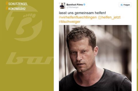 Til Schweiger setzt sich für Flüchtlinge ein