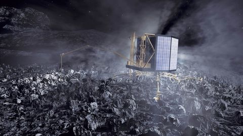 Die Sonde "Philae" war im November nach zehnjähriger Reise auf dem Kometen  "67P/Tschurjumow-Gerassimenko" gelandet