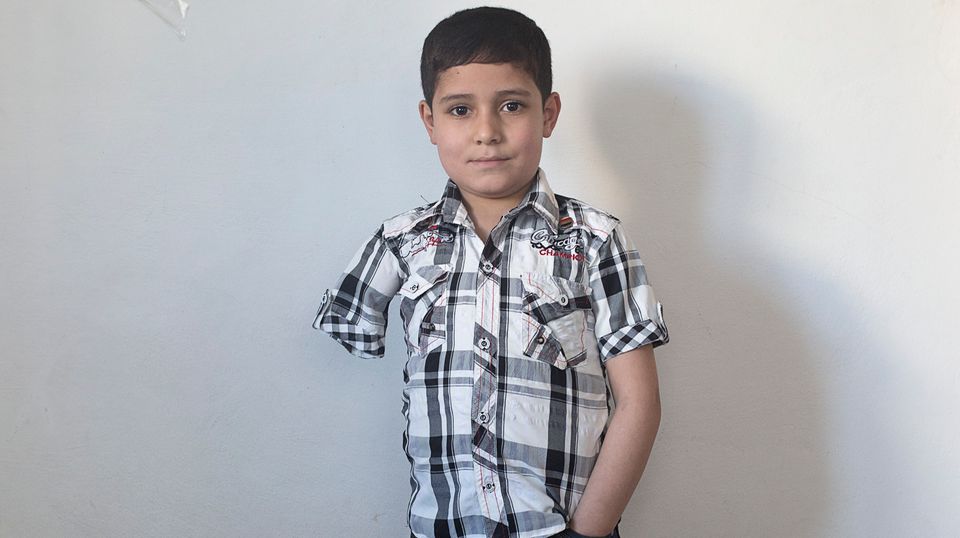 Ammar S., 9 Jahre, Flüchtlingslager, in Irbid, Jordanien