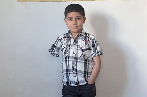 Ammar S., 9 Jahre, Flüchtlingslager, in Irbid, Jordanien