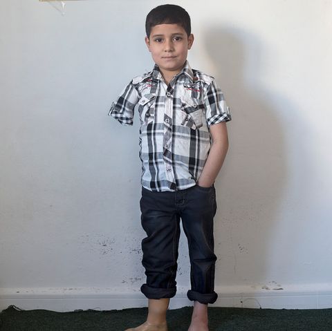 Ammar S., 9 Jahre, Flüchtlingslager, in Irbid, Jordanien