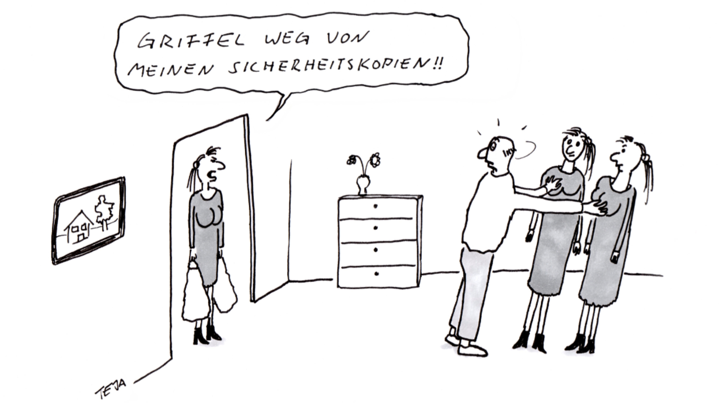 Cartoonbuch - Wortwitze: Der kann in den Speermüll