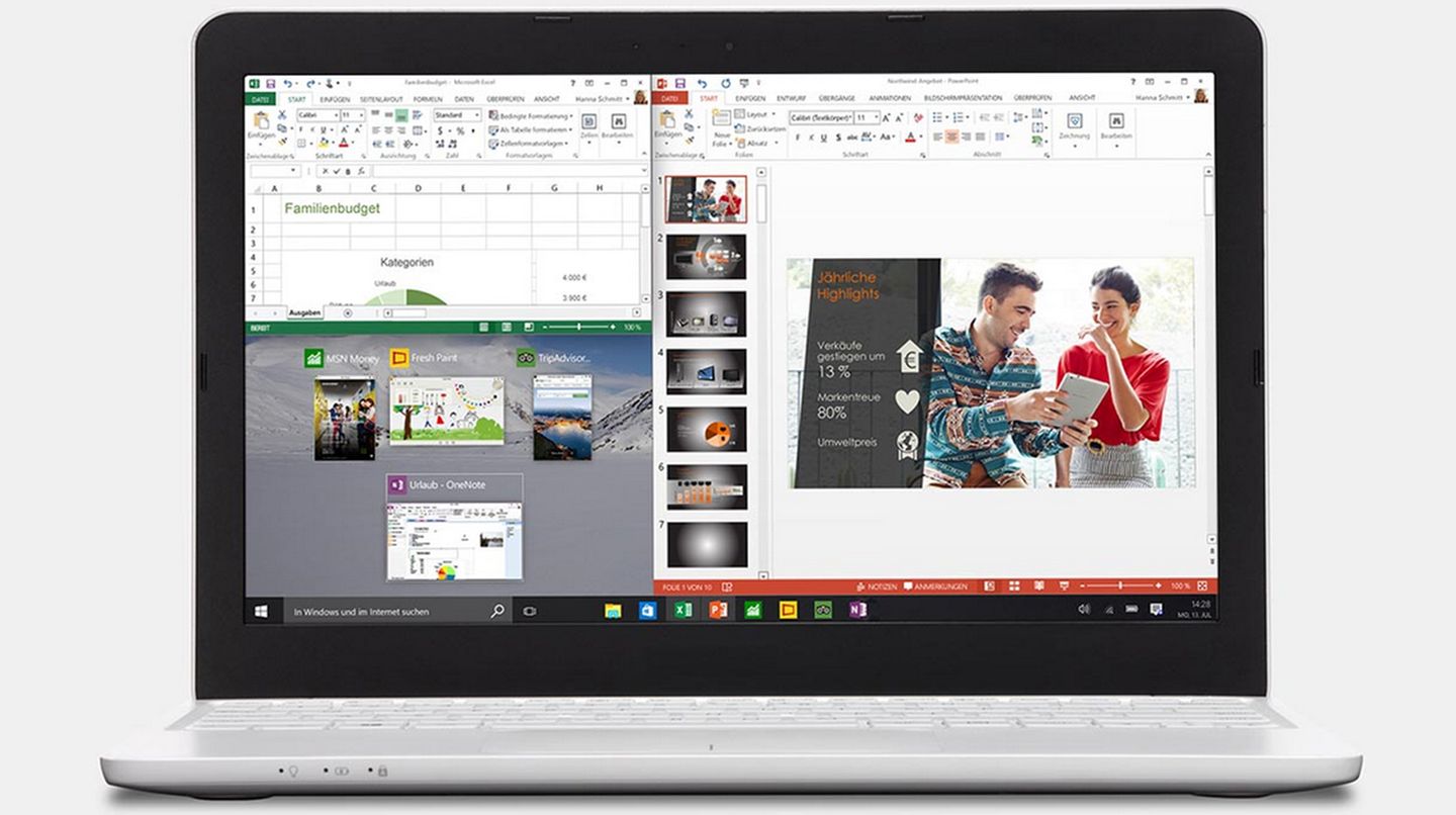 Windows 10 bietet eine neue Ansicht für mehrere geöffnete Fenster