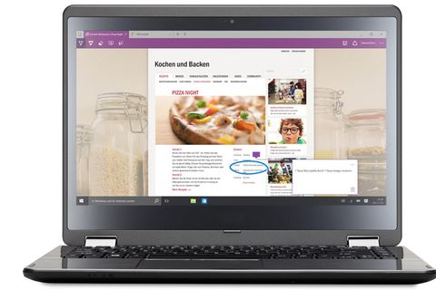 Im neuen Browser Microsoft Edge kann man Texte und Bilder markieren