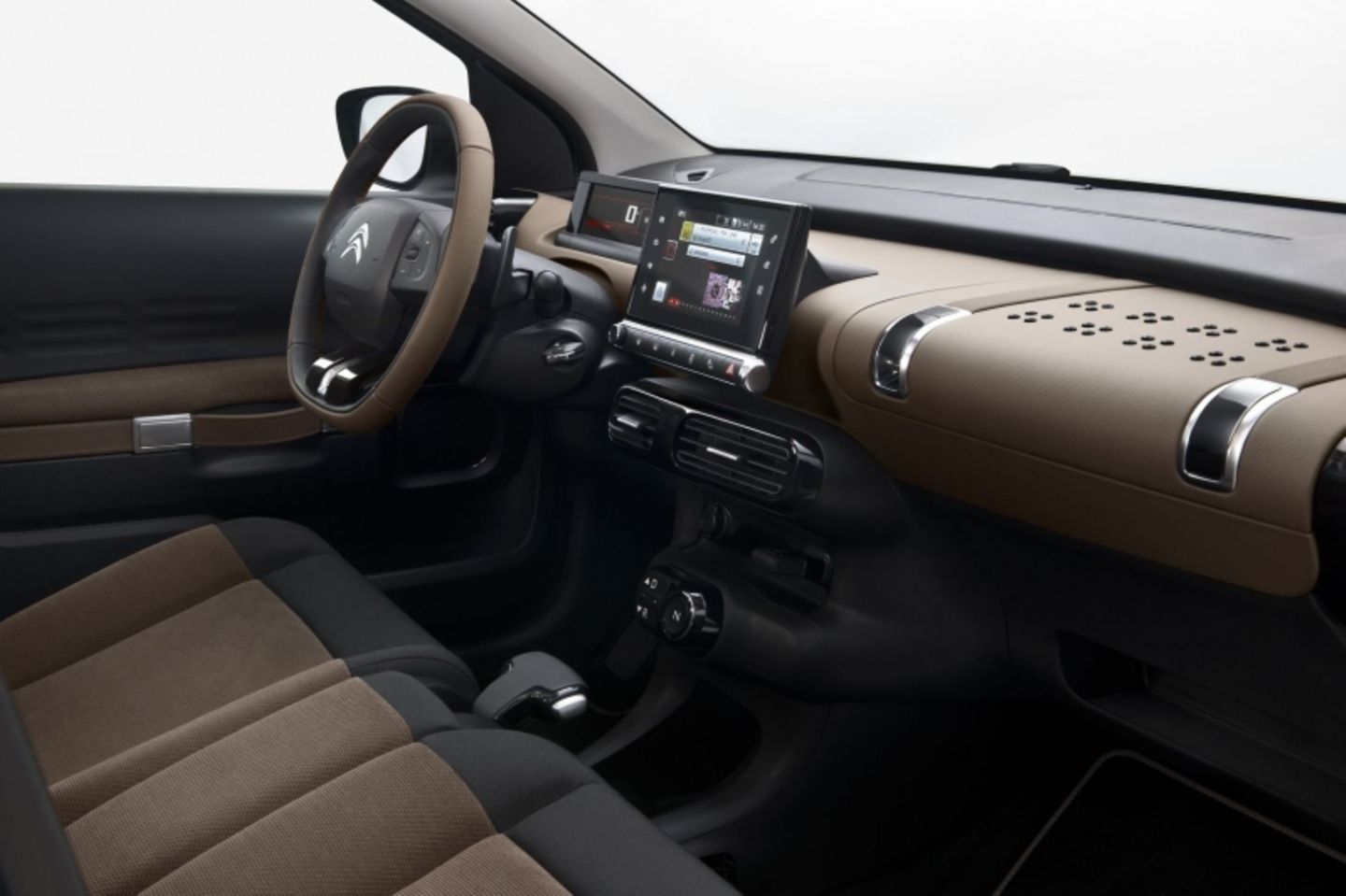 Das Cockpit des Citroen C4 Cactus ist sehr puristisch gestaltet