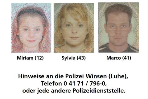 Mit diesen Fotos sucht die Polizei nach der verschwundenen Familie Schulze