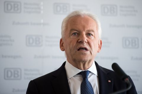 Der Vorstandsvorsitzende Rüdiger Grube verkündete den Gewinneinbruch bei der Bahn
