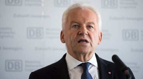 Der Vorstandsvorsitzende Rüdiger Grube verkündete den Gewinneinbruch bei der Bahn