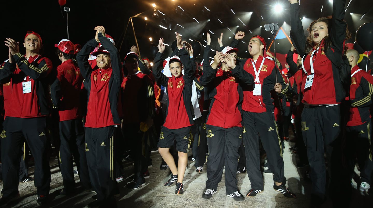 Das deutsche Team bei den Maccabi Games in Berlin ist in Feierlaune