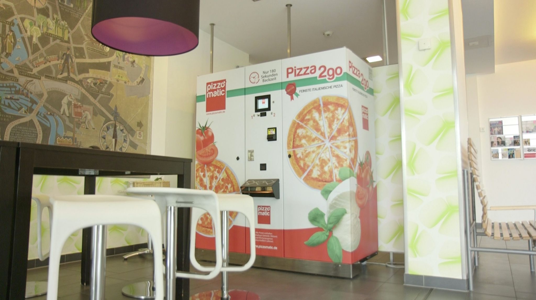 Pizza aus dem Automaten: In Hamburg ist Italien am Stintfang