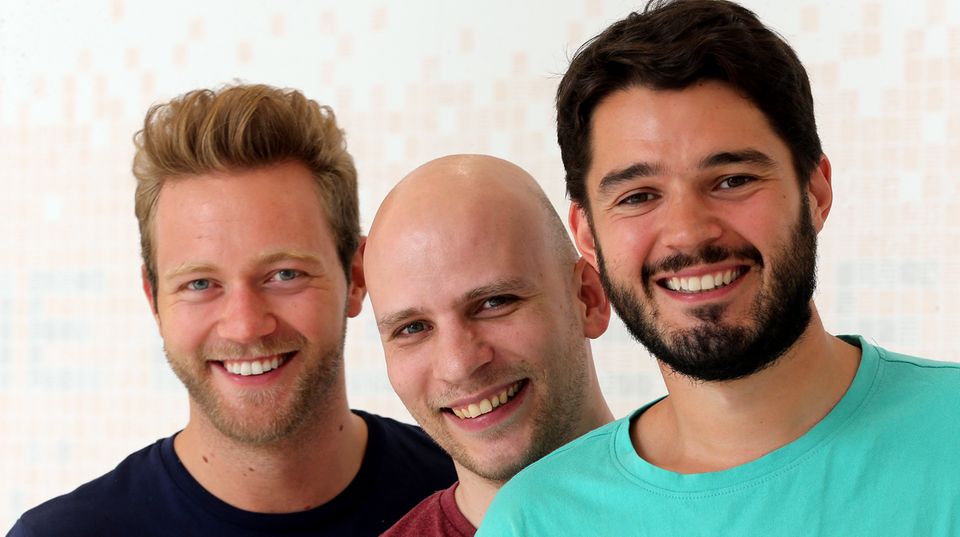 Die Gründer: Jörn Kamphuis (l.-r.), Martin Becker und Mateus Kratz