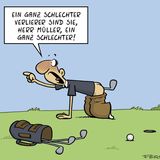 Cartoon-Buch: Golf ist doch gefährlich