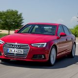 Der Audi A4 ist ebenfalls in Frankfurt zu sehen.