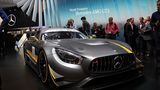 Den Mercedes AMG GT3 gibt es in Frankfurt als Straßenfahrzeug zu bewundern.