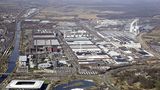 Blick auf das Volkswagen-Werk in Wolfsburg