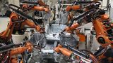 In der Volkswagen Produktion sind viele Hightech-Maschinen eingebunden