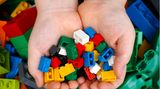 Ausgekippte Legobausteine