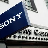 Das Schild vom Sony-Center in Liverpool