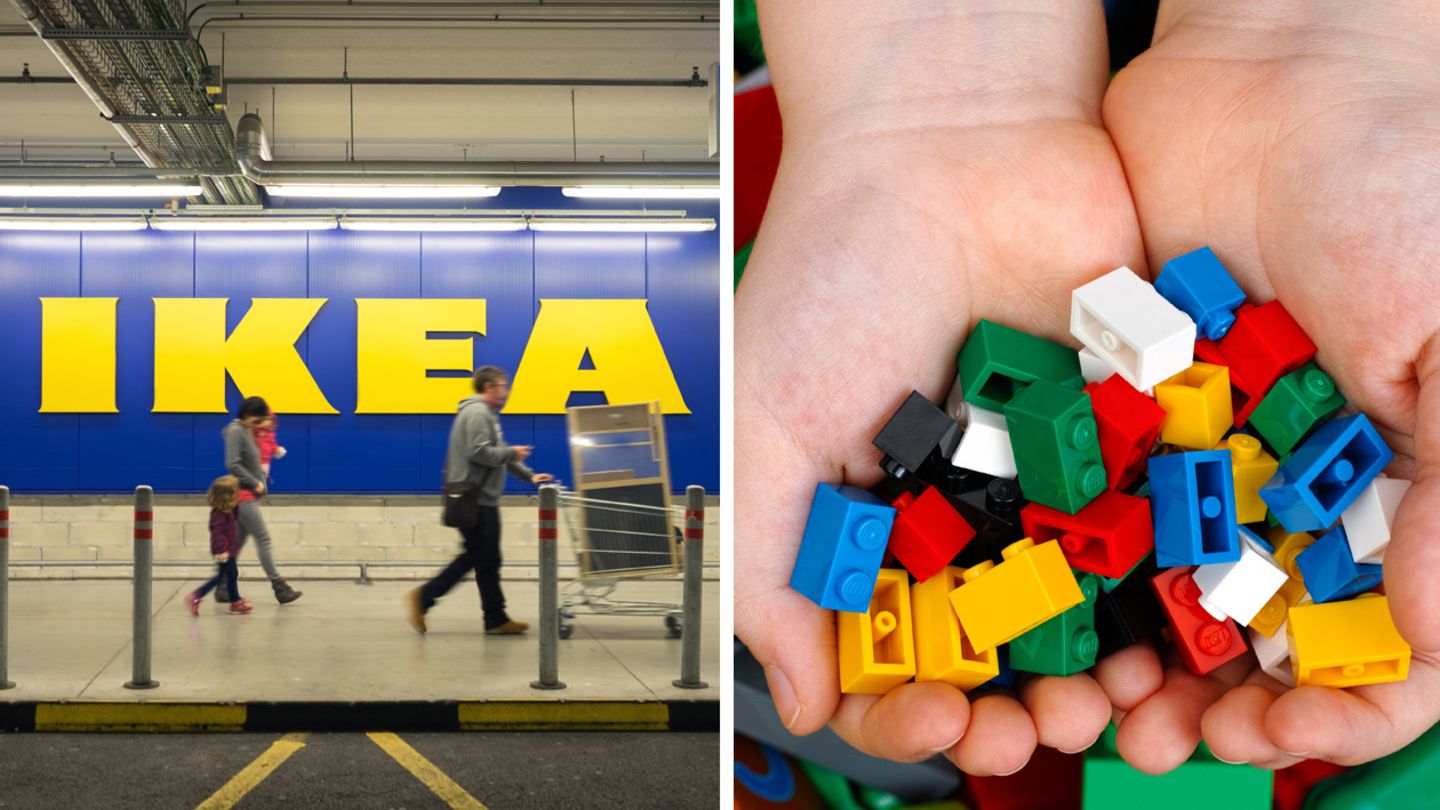 Pepsi-Flaschen, Lego-Steine und das Schild von Sony