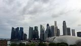 Skyline des Financial Districts von Singapur